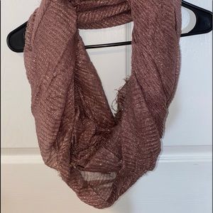 Pink infinity scarf